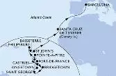 Martinica, Guadalupe, Saint Lucia, Barbados, Grenada, Saint Vincent & The Grenadines, Antille Olandesi, Saint Kitts - Nevis, Antigua-Barbuda, Spagna