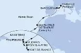 Martinica, Guadalupe, Antille Olandesi, Saint Kitts - Nevis, Antigua-Barbuda, Spagna, Francia