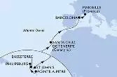 Guadalupe, Antille Olandesi, Saint Kitts - Nevis, Antigua-Barbuda, Spagna, Francia