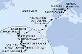 Martinica, Guadalupe, Saint Lucia, Barbados, Grenada, Saint Vincent & The Grenadines, Antille Olandesi, Saint Kitts - Nevis, Antigua-Barbuda, Spagna, Francia, Italia