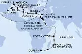 Spagna, Italia, Francia, Grecia, Cipro, Egitto, Seychelles, Mauritius, Réunion, Sudafrica