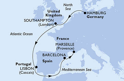 Germania, Regno Unito, Portogallo, Spagna, Francia