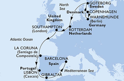 Danimarca, Germania, Svezia, Olanda, Regno Unito, Spagna, Portogallo, Gibilterra