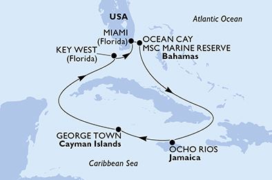 MSC ARMONIA - Itinerario di 7 notti partendo da MIAMI, UNITED STATES il 24/05/2020 - USA, Bahamas, Giamaica, Isole Cayman