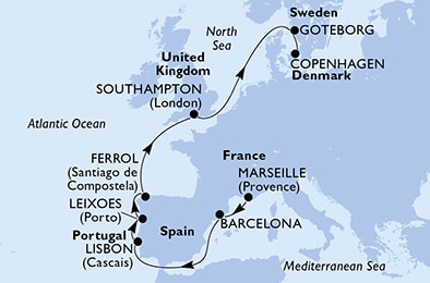 Francia, Spagna, Portogallo, Regno Unito, Svezia, Danimarca