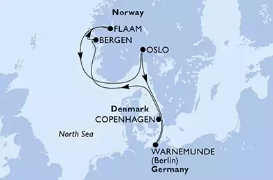 MSC POESIA - Itinerario di 7 notti partendo da COPENHAGEN, DENMARK il 31/07/2021 - Danimarca, Germania, Norvegia