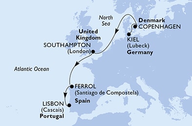 Germania, Danimarca, Regno Unito, Spagna, Portogallo