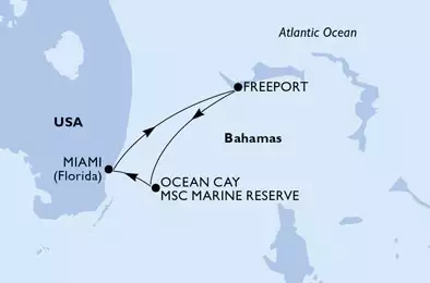 MSC ARMONIA - Itinerario di 4 notti partendo da MIAMI, UNITED STATES il 02/08/2021 - USA, Bahamas