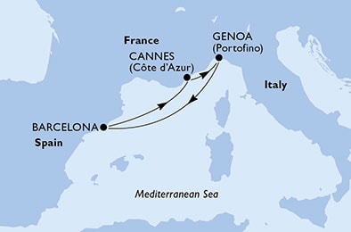 Genoa,Barcelona,Cannes,Genoa
