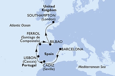Spagna, Portogallo, Regno Unito