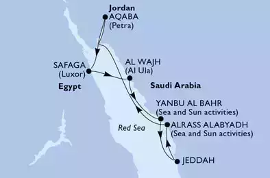 MSC MAGNIFICA - Itinerario di 7 notti partendo da JEDDAH,  ARABIA SAUDITA il 25/12/2021 - Arabia Saudita, Giordania, Egitto