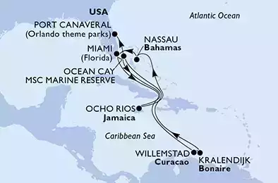 USA, Bahamas, Giamaica, Bonaire