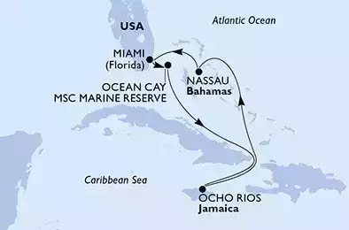 USA, Bahamas, Giamaica