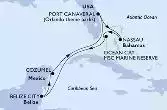 Port Canaveral,Nassau,Ocean Cay,Belize City,Cozumel,Port Canaveral