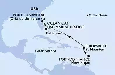 Martinica, Antille Olandesi, Bahamas, USA