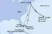 New York,Miami,Ocean Cay,Nassau,New York,King's Wharf,King's Wharf,King's Wharf,New York
