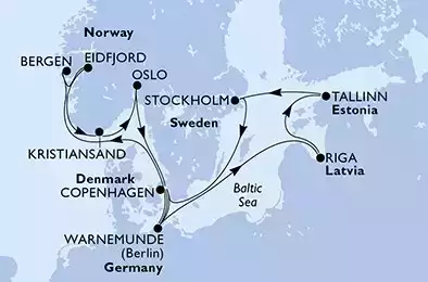 Danimarca, Germania, Norvegia, Lettonia, Estonia, Svezia