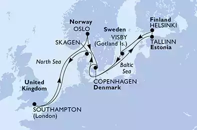 Regno Unito, Norvegia, Danimarca, Estonia, Finlandia, Svezia
