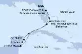 Port Canaveral,Ocean Cay,Costa Maya,Cozumel,Port Canaveral
