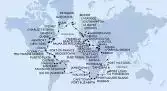 Civitavecchia,Genoa,Marseille,Barcelona,Palma de Mallorca,Siracusa,Valletta,Limassol,Haifa,Haifa,Port Said,Alexandria,Suez Canal North,Suez Canal South,Sharm El-Sheikh,Safaga,Aqaba,Jeddah,Jeddah,Mombasa,Zanzibar,Port Victoria,Port Louis,La Possession,Portuguese Island,Durban,Port Elizabeth,Cape Town,Cape Town,Walvis Bay,Walvis Bay,Jamestown,Rio de Janeiro,Rio de Janeiro,Salvador,Belem,Fazendinha,Manaus,Manaus,Santarem,Fazendinha,Castries,Bridgetown,Fort de France,Puerto Plata,Ocean Cay,Miami,Miami,New York,New York,Newport,Halifax,Sydney,Charlottetown,Quebec,Quebec,Quebec,Nuuk,Nuuk,Isafjordur,Reykjavik,Reykjavik,Belfast,Liverpool,Southampton,Le Havre,IJmuiden,Warnemunde
