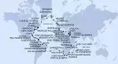 Barcelona,Palma de Mallorca,Siracusa,Valletta,Limassol,Haifa,Haifa,Port Said,Alexandria,Suez Canal North,Suez Canal South,Sharm El-Sheikh,Safaga,Aqaba,Jeddah,Jeddah,Mombasa,Zanzibar,Port Victoria,Port Louis,La Possession,Portuguese Island,Durban,Port Elizabeth,Cape Town,Cape Town,Walvis Bay,Walvis Bay,Jamestown,Rio de Janeiro,Rio de Janeiro,Salvador,Belem,Fazendinha,Manaus,Manaus,Santarem,Fazendinha,Castries,Bridgetown,Fort de France,Puerto Plata,Ocean Cay,Miami,Miami,New York,New York,Newport,Halifax,Sydney,Charlottetown,Quebec,Quebec,Quebec,Nuuk,Nuuk,Isafjordur,Reykjavik,Reykjavik,Belfast,Liverpool,Southampton
