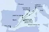 Barcelona,Palma de Mallorca,Genoa,Marseille,Malaga