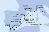 Barcelona,Palma de Mallorca,Genoa,Marseille,Malaga,Cadiz,Ceuta,Alicante