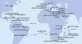 Genoa,Marseille,Barcelona,Palma de Mallorca,Siracusa,Valletta,Limassol,Haifa,Haifa,Port Said,Alexandria,Suez Canal North,Suez Canal South,Sharm El-Sheikh,Safaga,Aqaba,Jeddah,Jeddah,Mombasa,Zanzibar,Port Victoria,Port Louis,La Possession,Portuguese Island,Durban,Port Elizabeth,Cape Town,Cape Town,Walvis Bay,Walvis Bay,Jamestown,Rio de Janeiro,Rio de Janeiro,Salvador,Belem,Fazendinha,Manaus,Manaus,Santarem,Fazendinha,Castries,Bridgetown,Fort de France,Puerto Plata,Ocean Cay,Miami,Miami,New York,New York