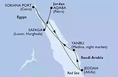 Sokhna Port,Safaga,Aqaba,Jeddah,Yanbu,Sokhna Port