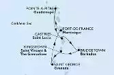Fort de France,Pointe-a-Pitre,Castries,Bridgetown,Kingstown ,Saint George,Fort de France