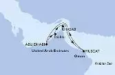Abu Dhabi,Dubai,Khasab,Muscat,Abu Dhabi