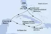Miami,Ocho Rios,George Town,Cozumel,Ocean Cay,Miami