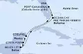Port Canaveral,Cozumel,Costa Maya,Belize City,Ocean Cay,Port Canaveral