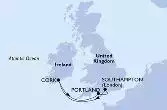 Southampton,Cork,Portland,Southampton