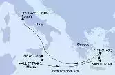 Italia, Malta, Grecia