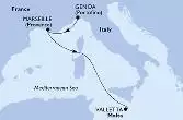 Genoa,Marseille,Valletta
