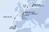 Lisbon,Le Havre,Zeebrugge,Copenhagen