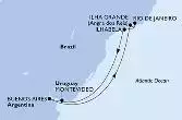 Buenos Aires,Ilha Grande,Rio de Janeiro,Ilhabela,Montevideo,Buenos Aires