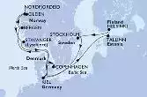 Helsinki,Stockholm,Kiel,Bergen,Nordfjordeid,Olden,Stavanger,Kiel,Copenhagen,Tallinn,Helsinki