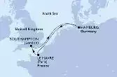 Hamburg,Le Havre,Southampton,Hamburg