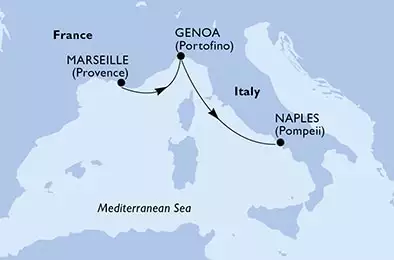 Marseille,Genoa,Naples