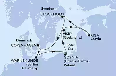 Germania, Polonia, Svezia, Lettonia, Danimarca