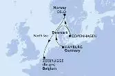 Hamburg,Copenhagen,Oslo,Zeebrugge