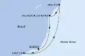 Maceio,Salvador,Buzios,Santos,Maceio