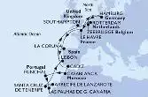 Germania, Belgio, Olanda, Francia, Spagna, Marocco, Portogallo, Regno Unito