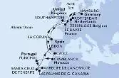 Francia, Spagna, Marocco, Portogallo, Regno Unito, Germania, Olanda, Belgio