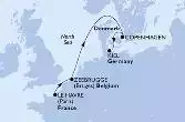 Le Havre,Zeebrugge,Copenhagen,Kiel