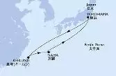 Yokohama,Keelung,Naha,Yokohama