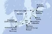 Germania, Polonia, Lituania, Lettonia, Estonia, Finlandia, Svezia, Danimarca