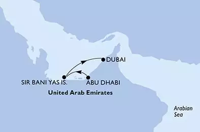 Abu Dhabi,Sir Bani Yas,Dubai,Dubai
